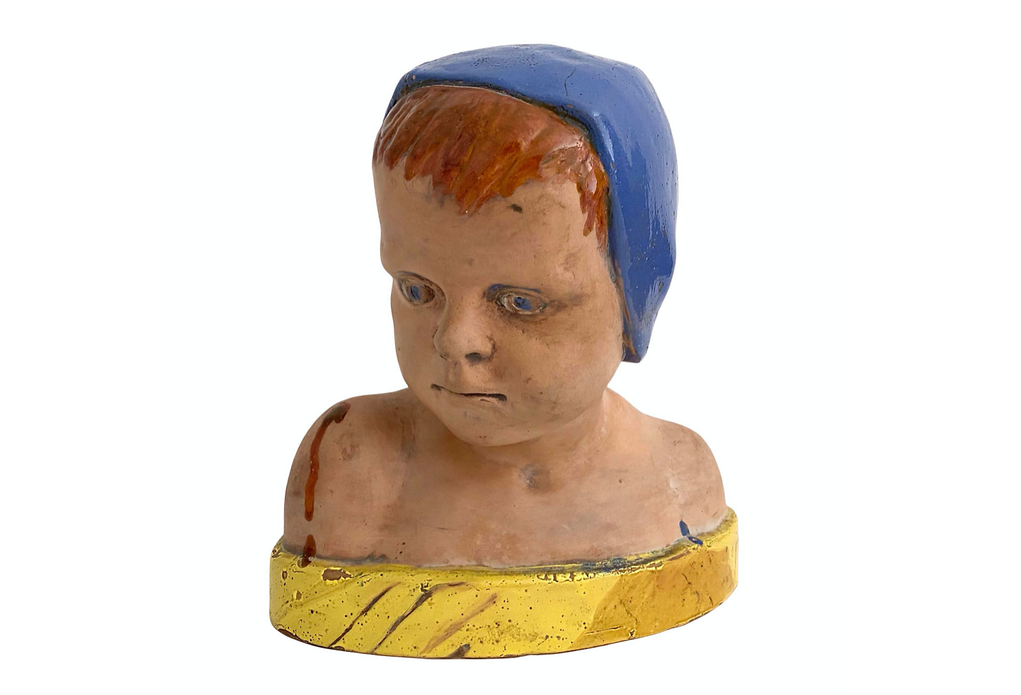 Italian Midcentury Terracotta Putto Bust~P77591803