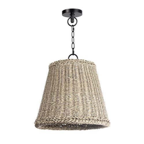 Coastal Living Augustine  Small Outdoor Pendant, Weathered White~P77615019