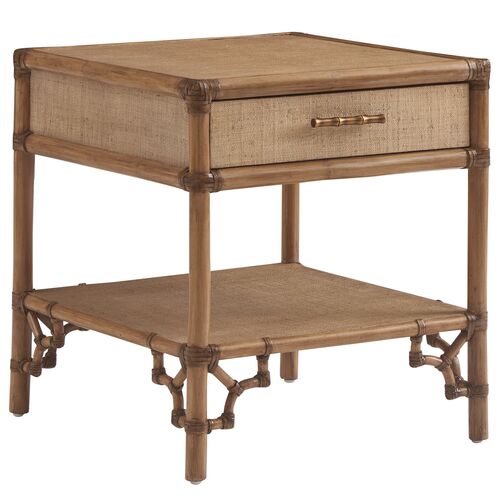 Bayfront Rectangular End Table, Sunwashed Bayfront Rectangular End Table, Sunwashed