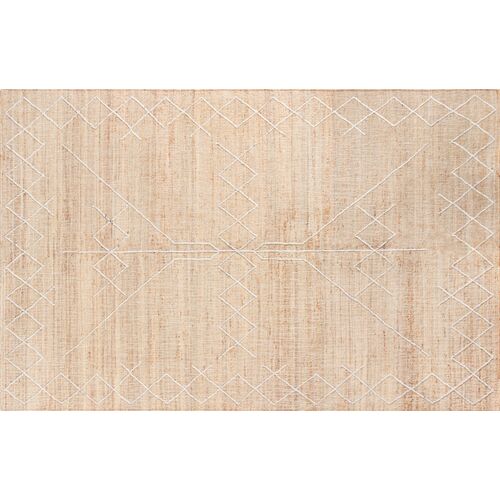 Argan Kabara Handwoven Rug, Natural