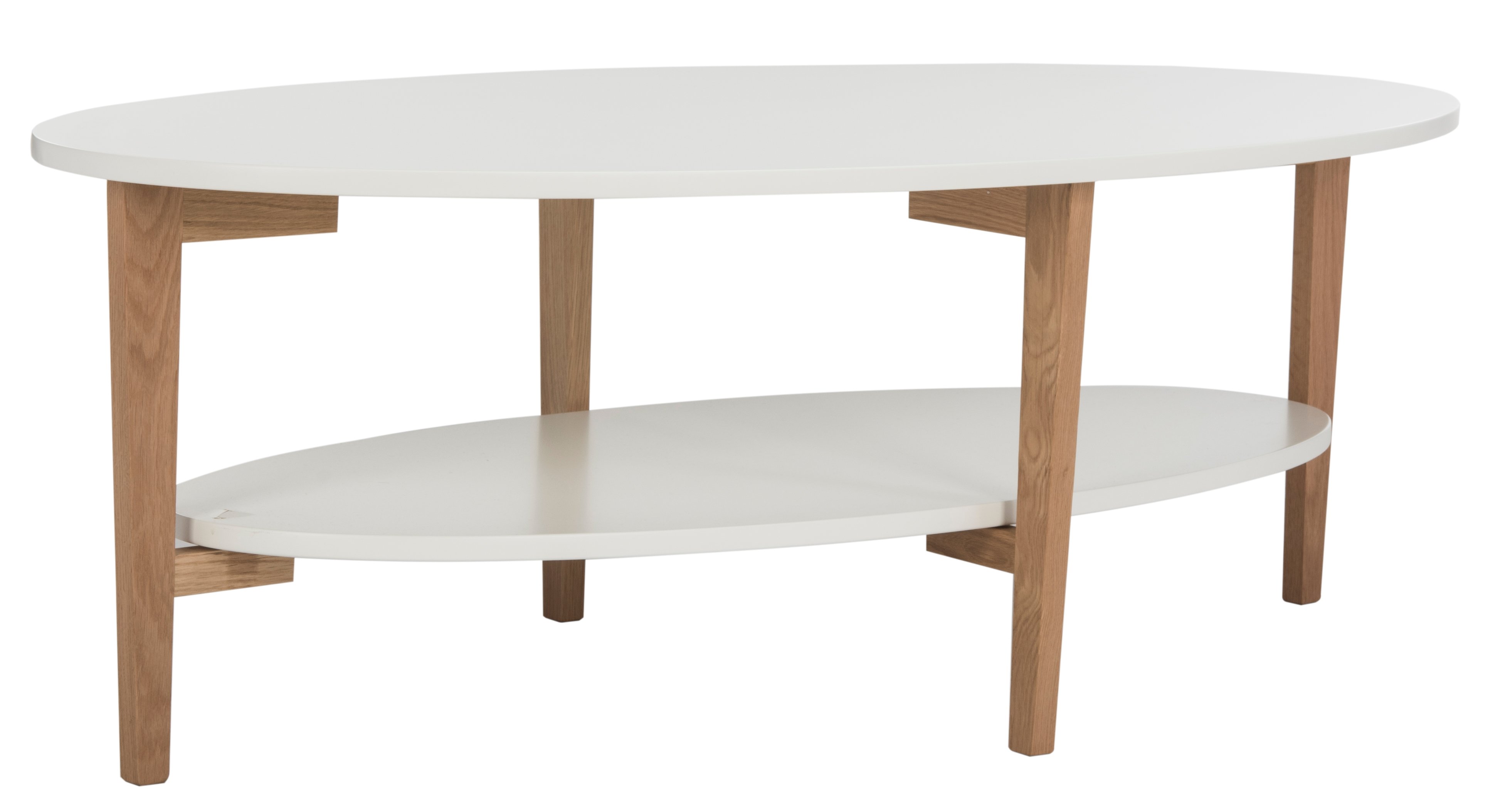 Mikel Oval Coffee Table, White One Kings Lane