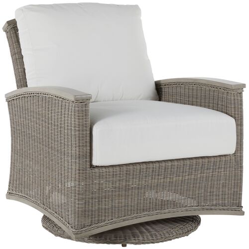 Astoria Outdoor Woven Wicker Swivel Glider