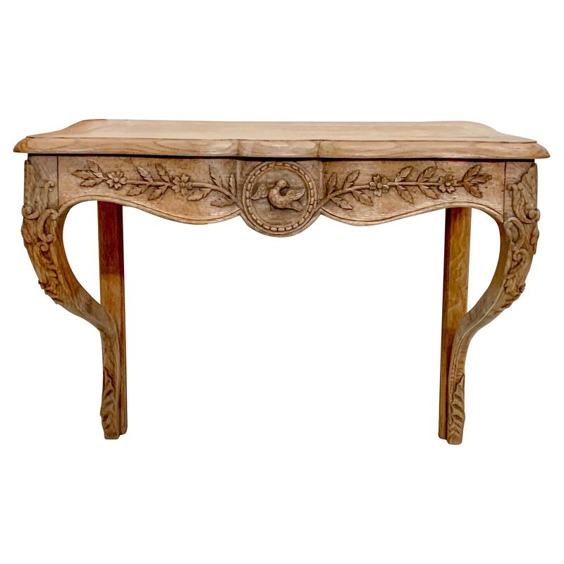 Von Meyer Ltd. Antique French Carved Oak Console Table One Kings Lane