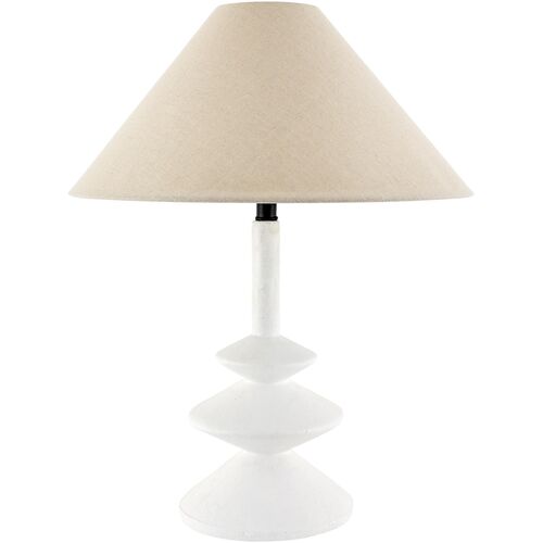 Nolana Table Lamp, White/Natural Nolana Table Lamp, White/Natural