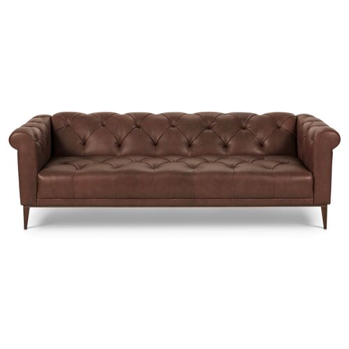 Merritt Sofa, Cocoa Leather~P77432442