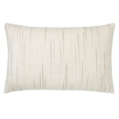 Chalet Striations Pillow Cover, Winter White