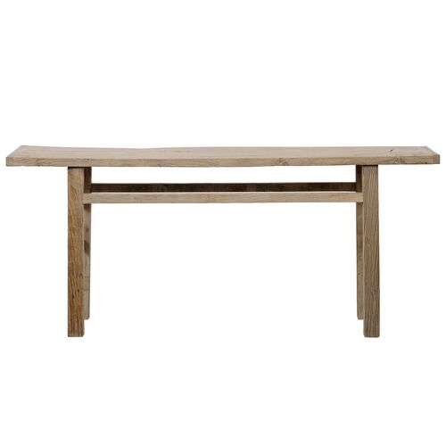 Vintage Console Table, Weathered Natural