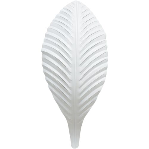 Palm Leaf Iron Wall Sconce, White