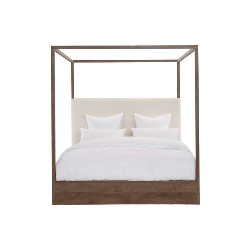 Eastern Canopy Bed, Natural /Linen