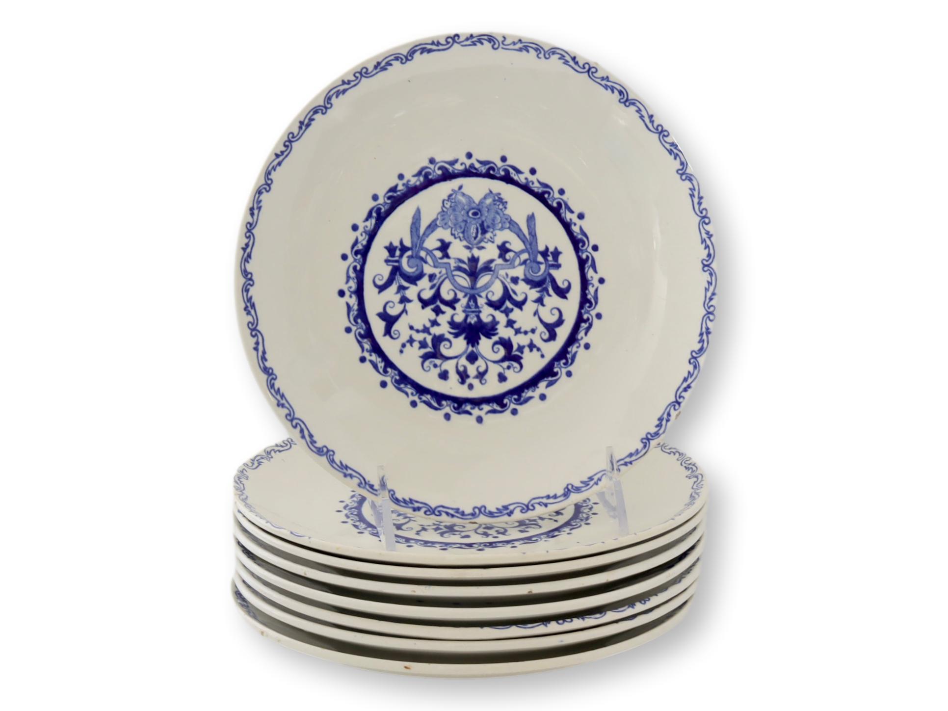 French Gien Salad Plates, S/8~P77673262