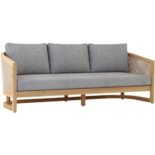 Avanta Outdoor Teak Deep Seating Sofa, Sunbrella