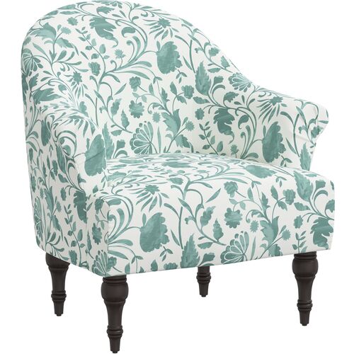 Charlotte Vine Floral Accent Chair~P77646930