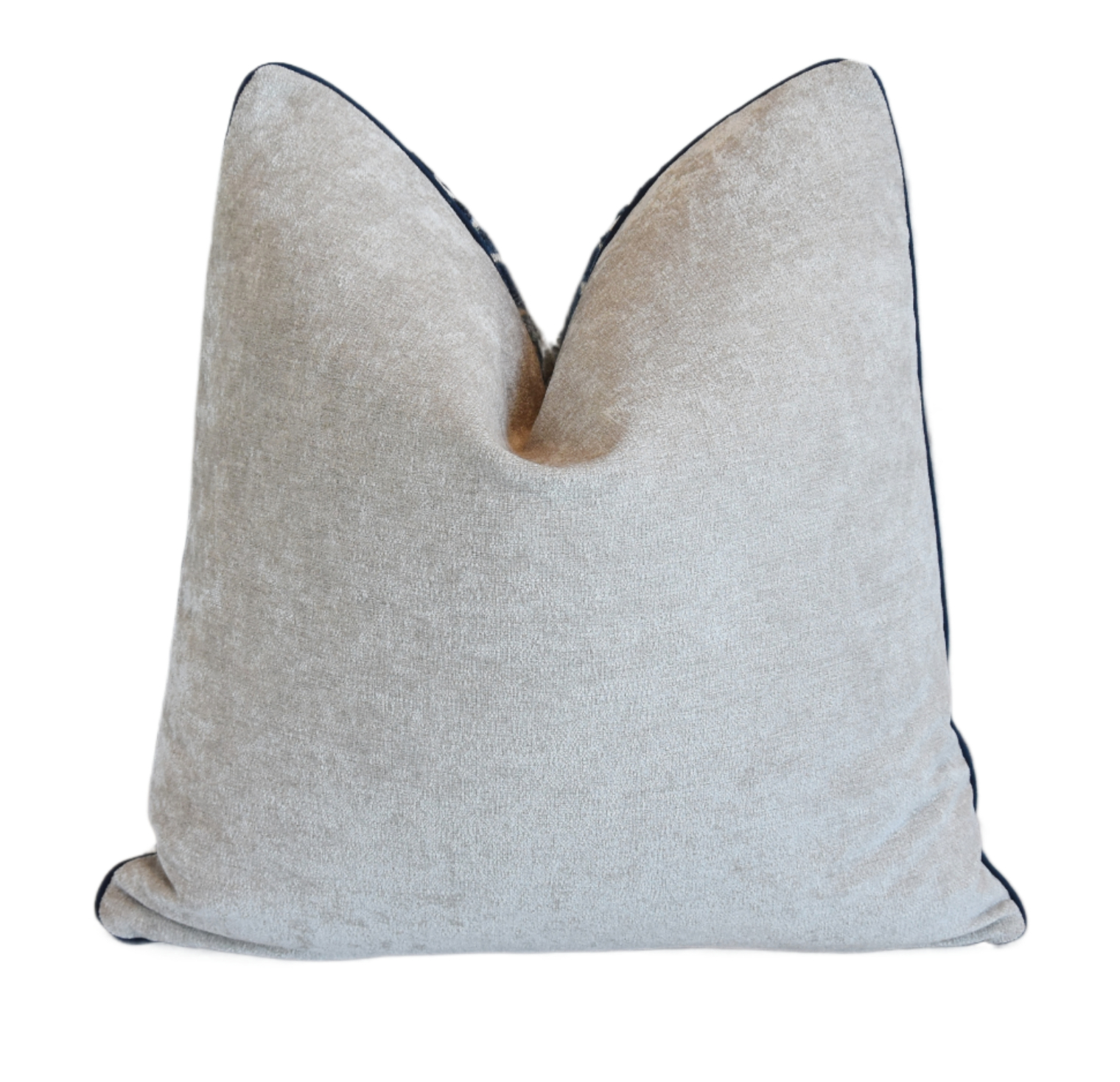 Designer Blue Animal Spot Velvet Pillow~P77692775