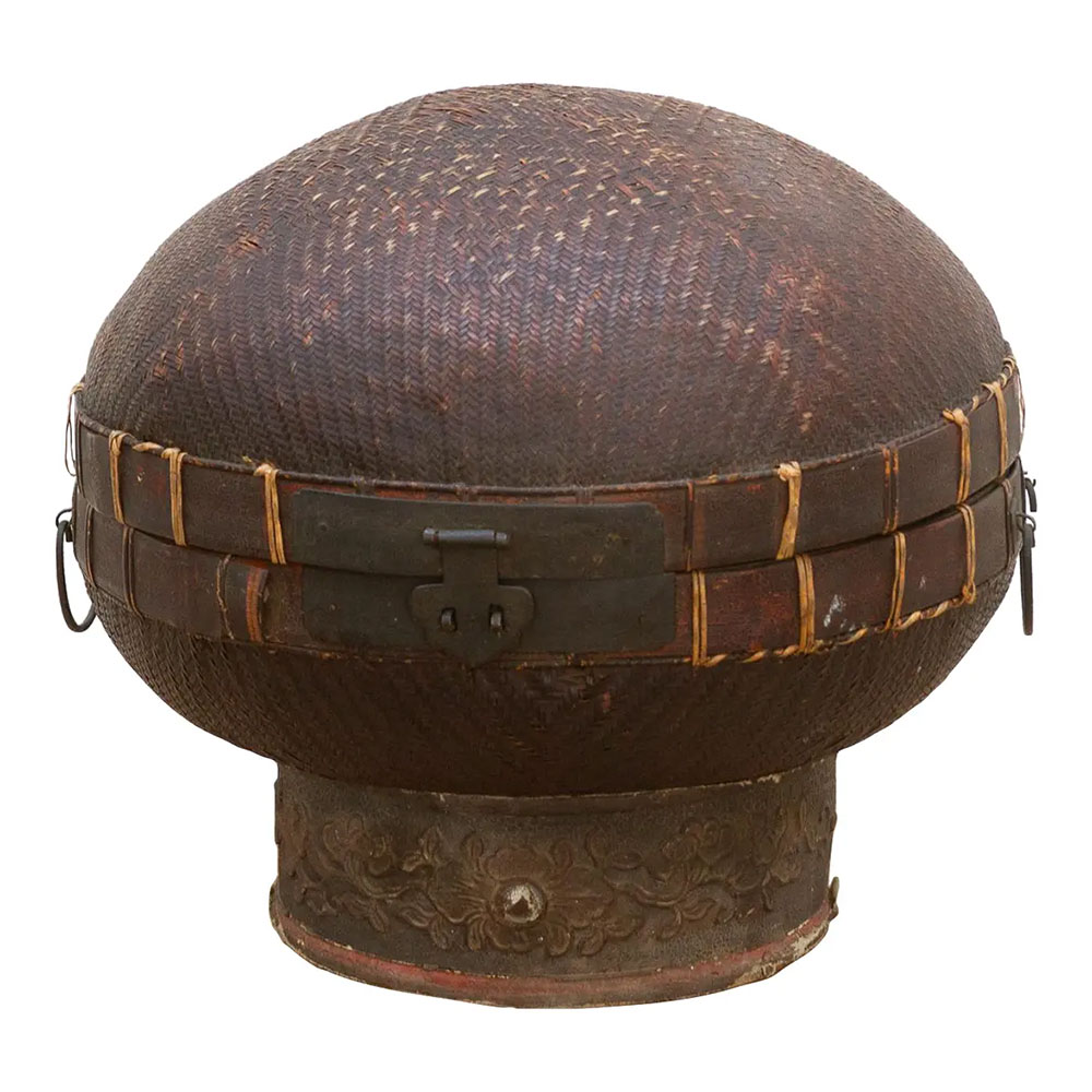 Rare 19th Century Woven Wedding Basket Rare 19th Century Woven Wedding Basket~P77751822