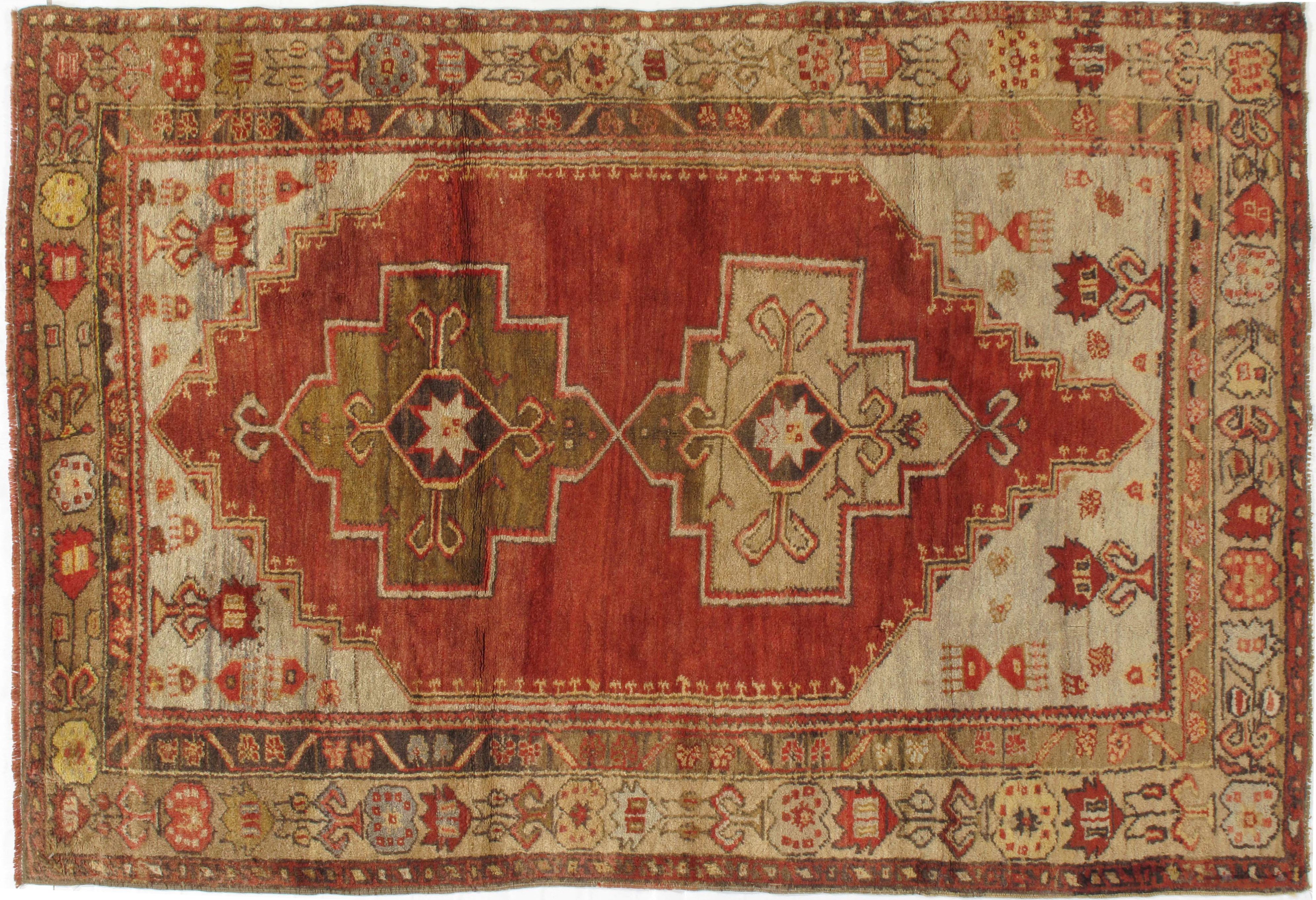 Turkish Oushak Hand-Knotted 4'5" X 6'4~P77628506