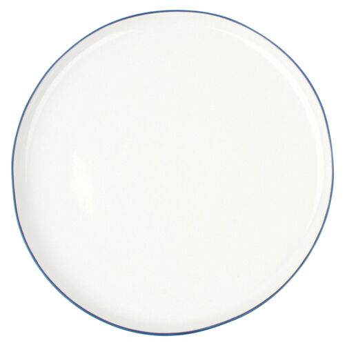 S/4 Abbesses Dinner Plates, White/Blue~P77452208