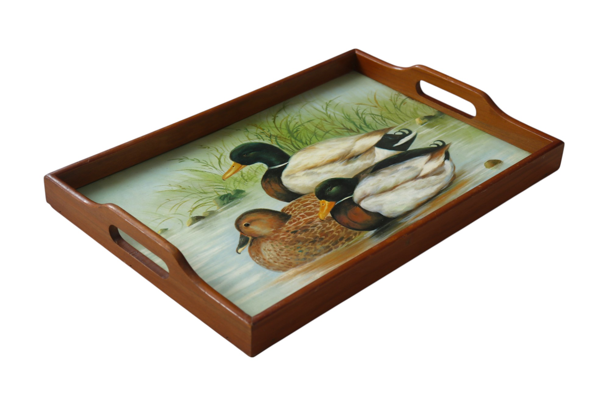 Resting Mallard Ducks Serving Tray~P77738113