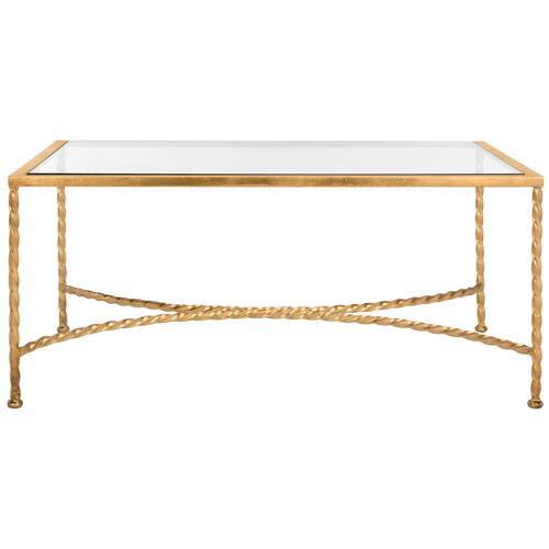 Cayla Coffee Table, Gold~P60625298