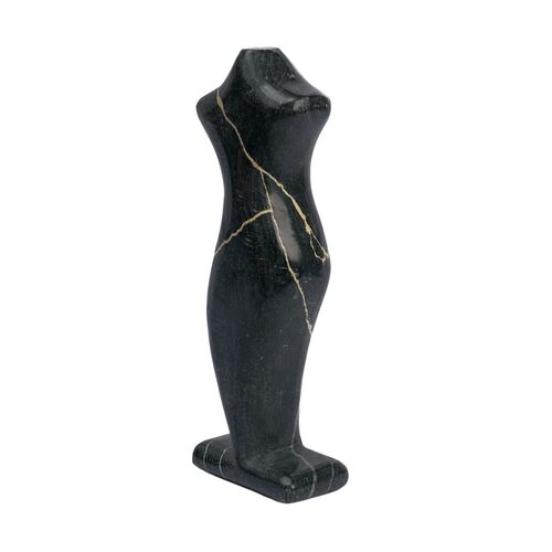 Contour Marble Silhouette Object, Black Contour Marble Silhouette Object, Black