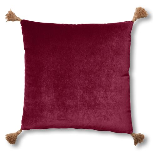 Lou 19x19 Pillow, Currant Velvet~P77551930