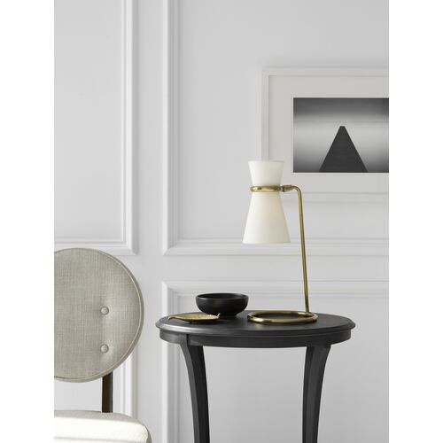 Clarkson Table Lamp, Hand Rubbed Antique Brass