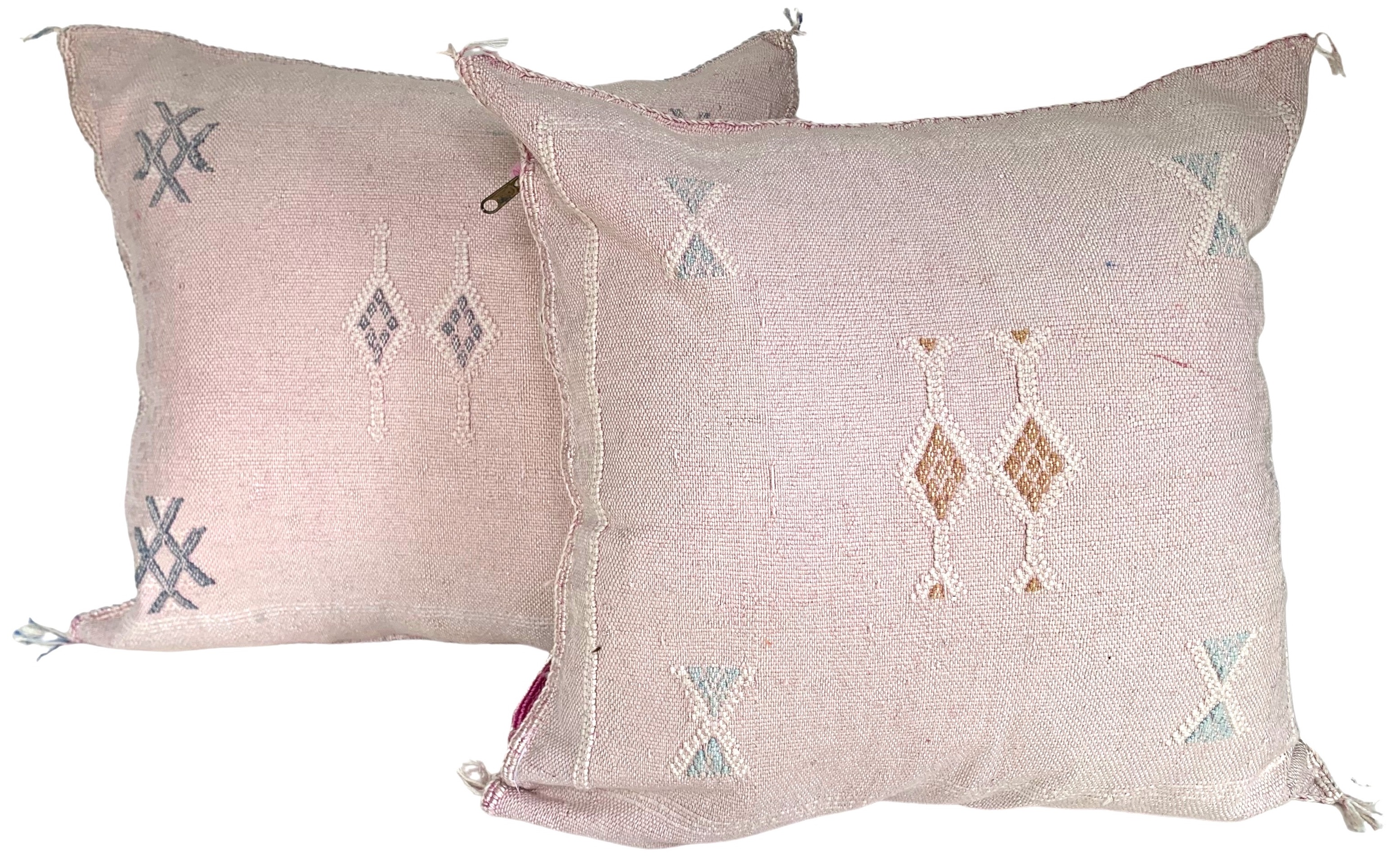 Moroccan Sabra Silk Pillows, Pair~P77659744