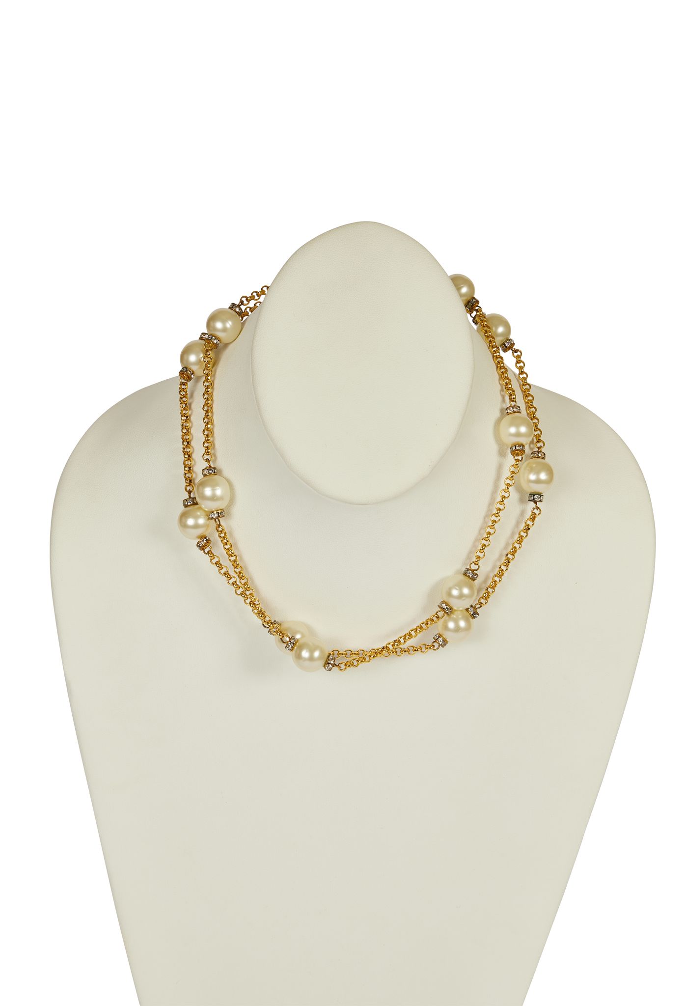 Chanel Paris-Athens Gold and Crystal CC Sautoir Necklace – Madison Avenue  Couture