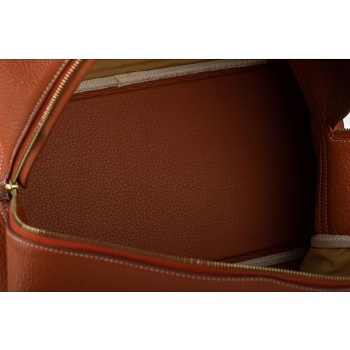 Hermès LG Victoria Rust Clemence Bag