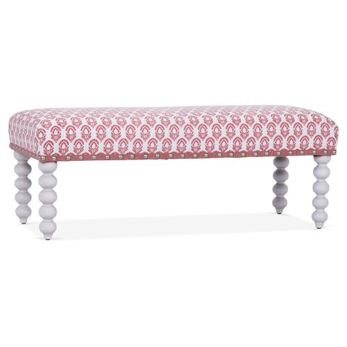 Carly Upholstered Spindle Bench~P77446370