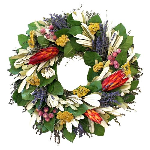 20" Tropical Wreath, Dried~P77010717~P77010717