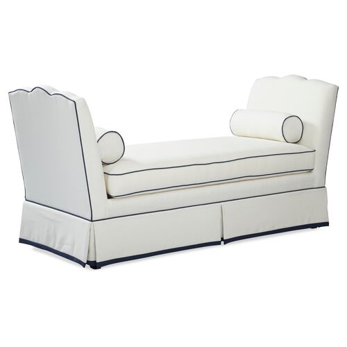 Cheshire Daybed, White/Navy~P77321663