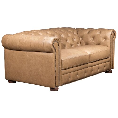 Pennington Leather Loveseat