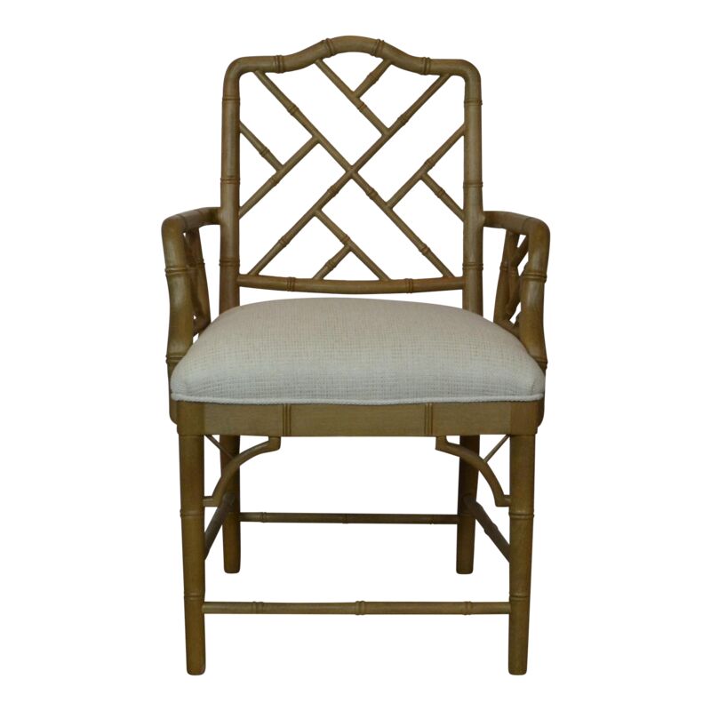 Late 20th Century Faux-Bamboo Armchair