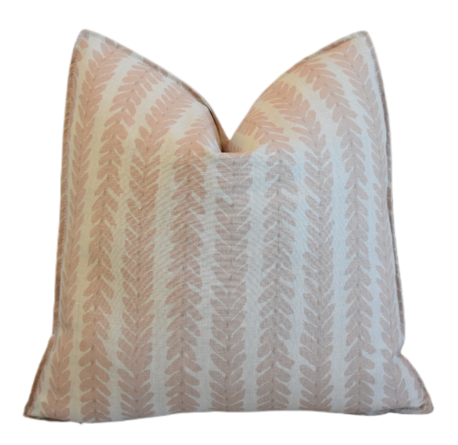 Schumacher Woodperry Pink Linen Pillow~P77755022