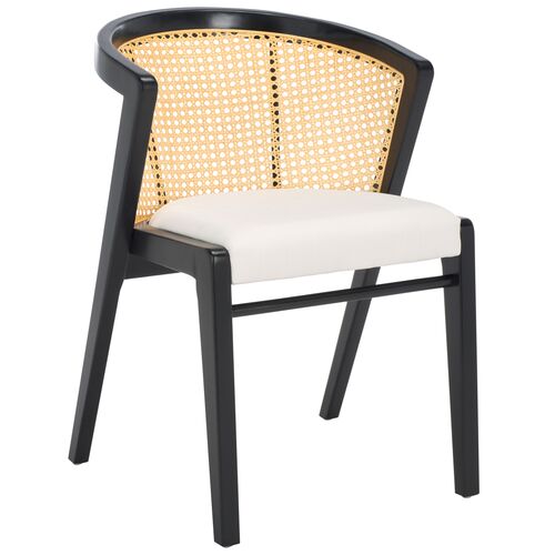 Keylah Barrel Back Cane Dining Chair