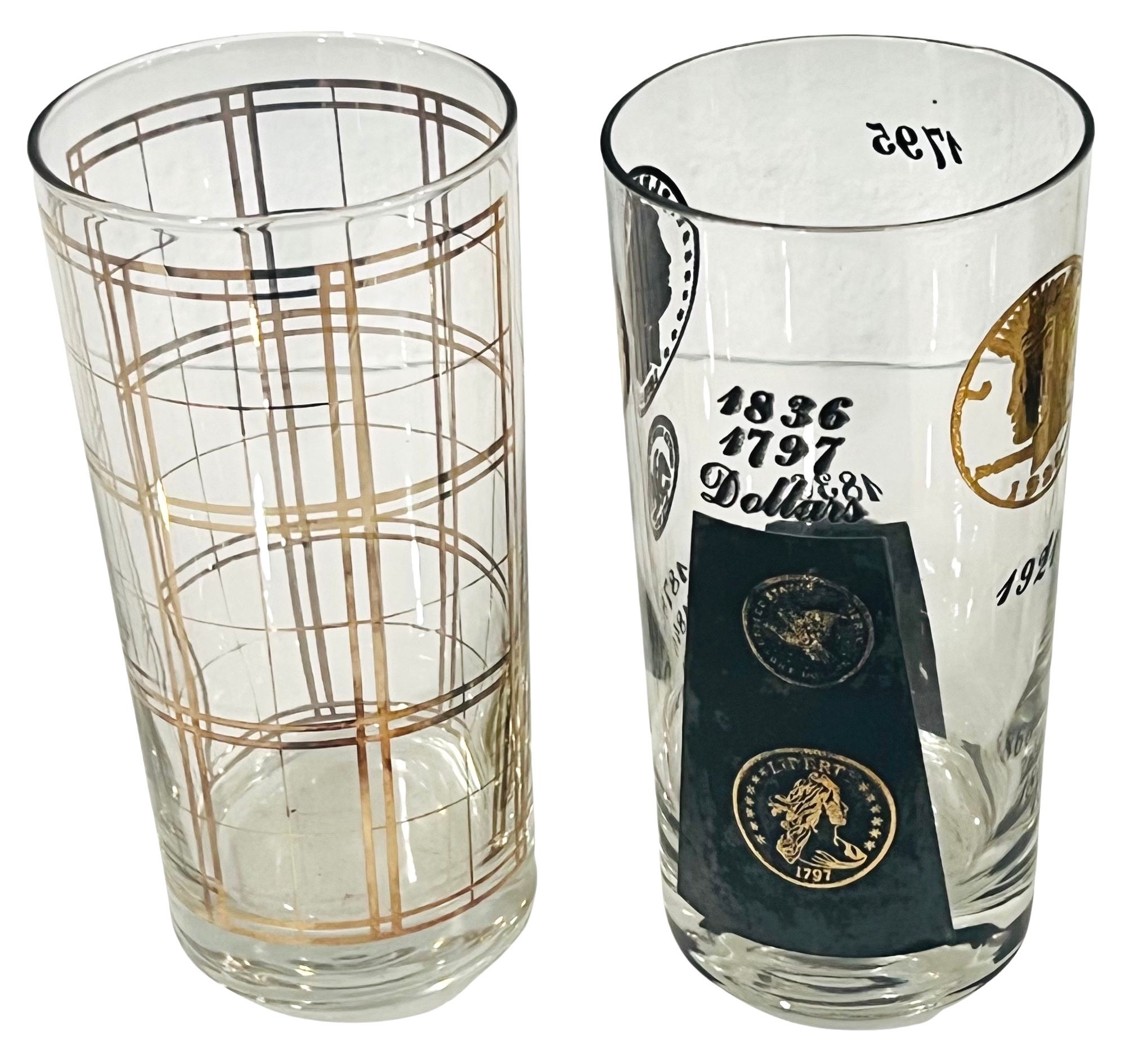 22K Gold George Briard/Cera Glasses S/8