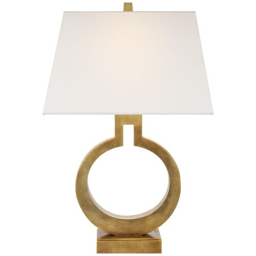 Ring Table Lamp, Antique Brass~P76866158
