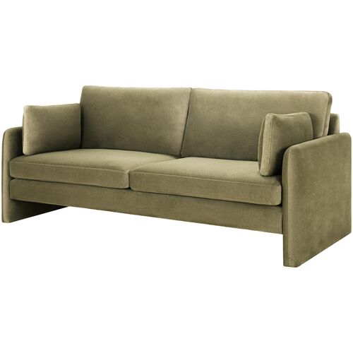 Norric Polyester Sofa, Green