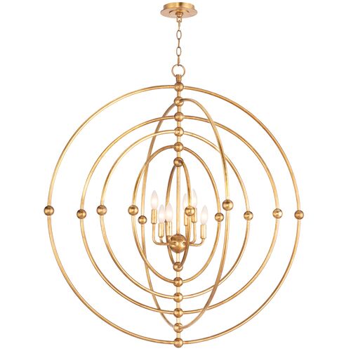 Southern Living Selena Sphere Chandelier, Gold