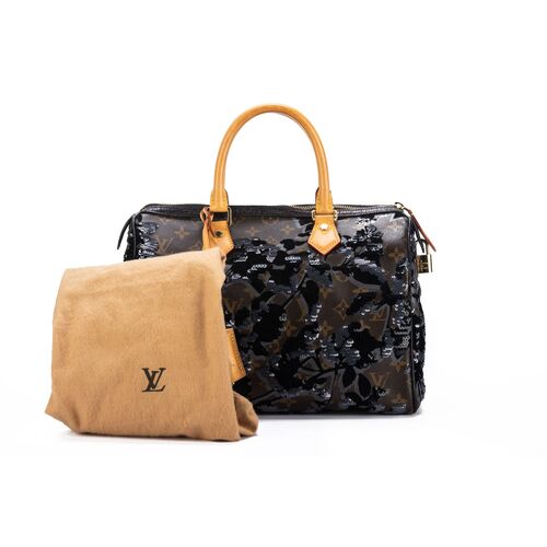 Louis Vuitton Limited Edition Sequin & Classic Monogram Canvas