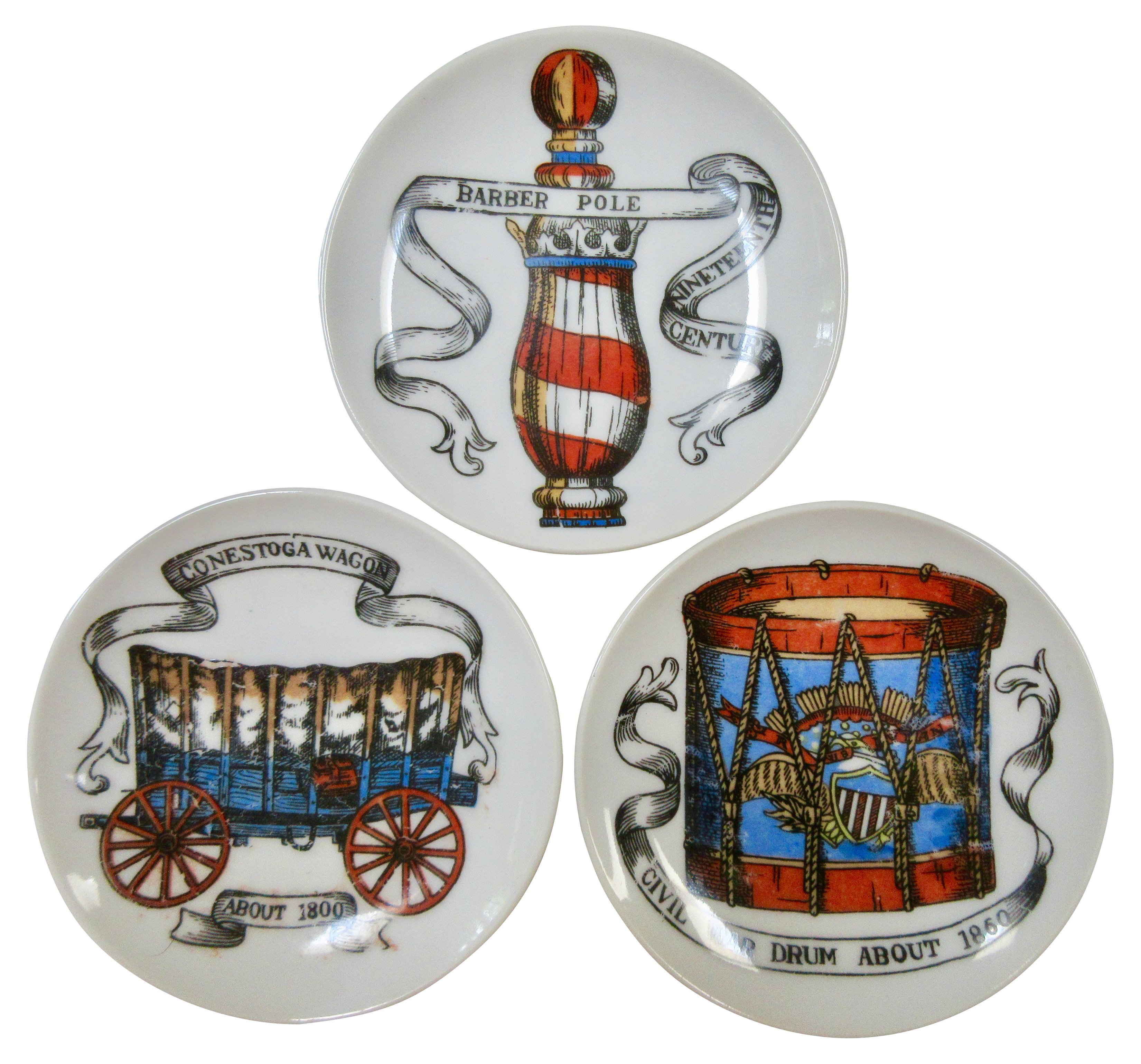 1960s Fornasetti-Style Coasters, S/3~P77584159