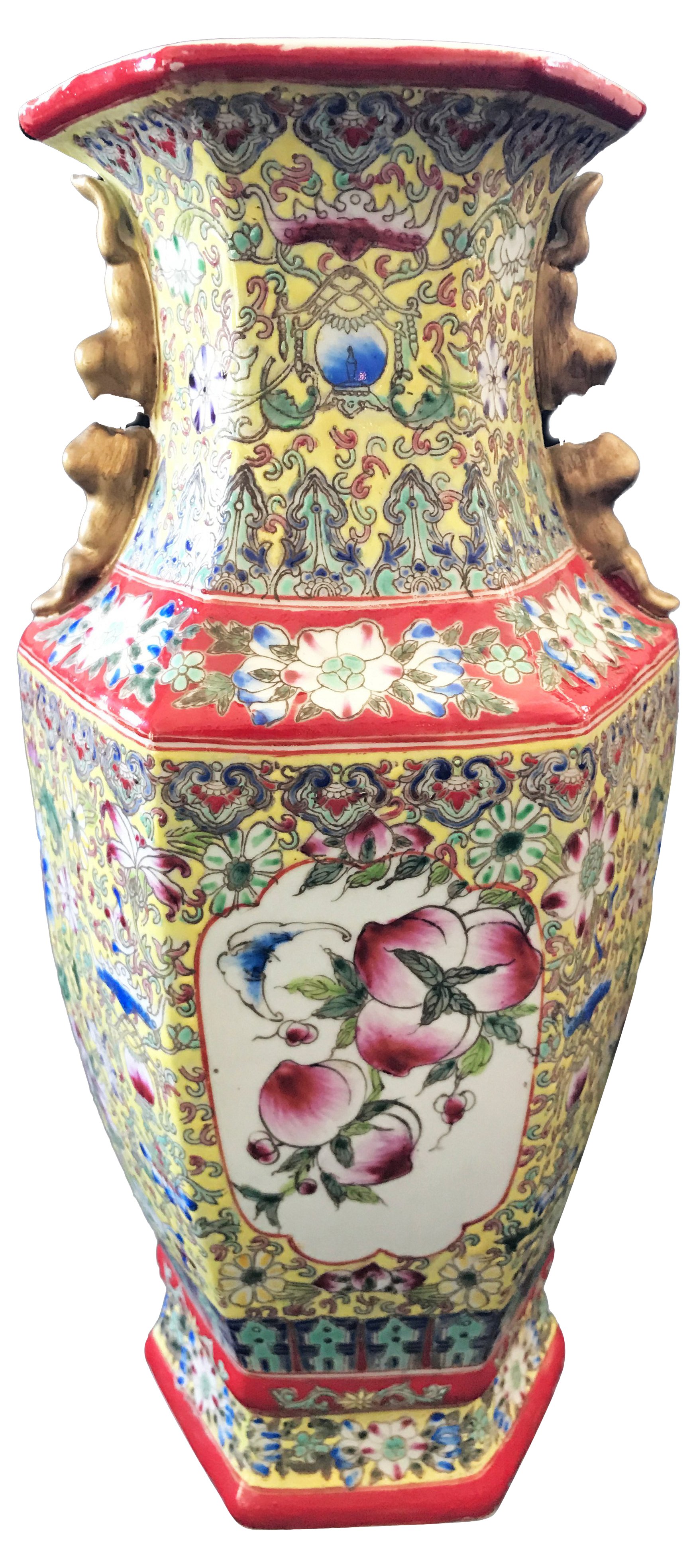 Porcelain Famille Jaune Vase~P77549313