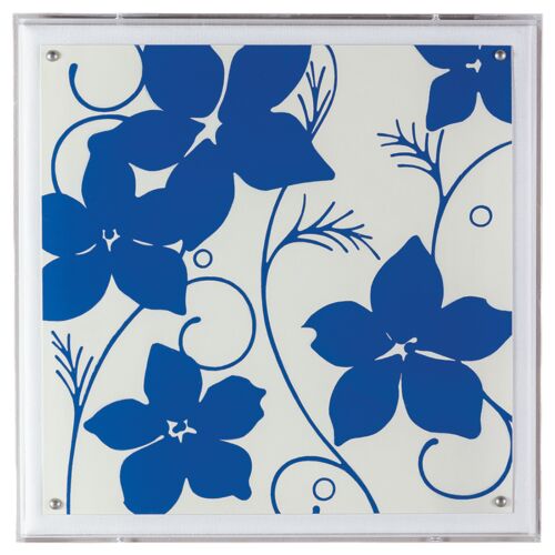 Blue Flowers Print, 20" x 20"