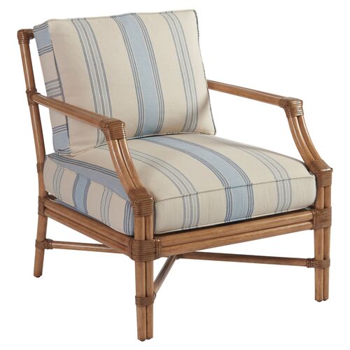 Redondo Accent Chair, Blue Stripe~P77472150