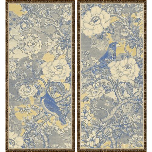 Fantasy Panels I, Blue & Yellow
