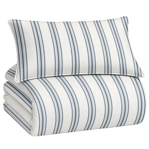 Rafferty Stripe Duvet Cover & Sham Set Rafferty Stripe Duvet Cover & Sham Set