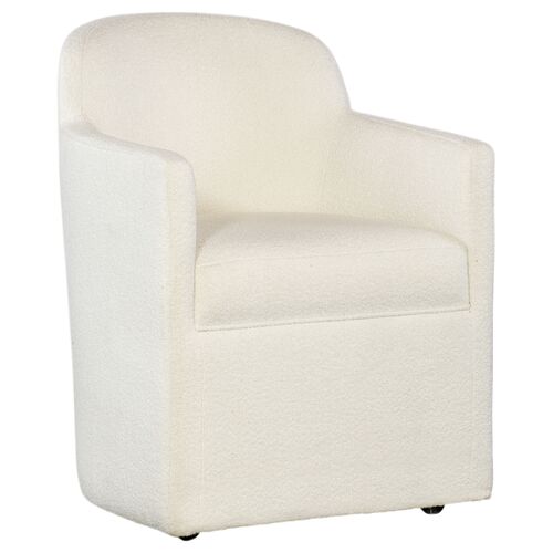 Izabela Upholstered Arm Chair, Gray