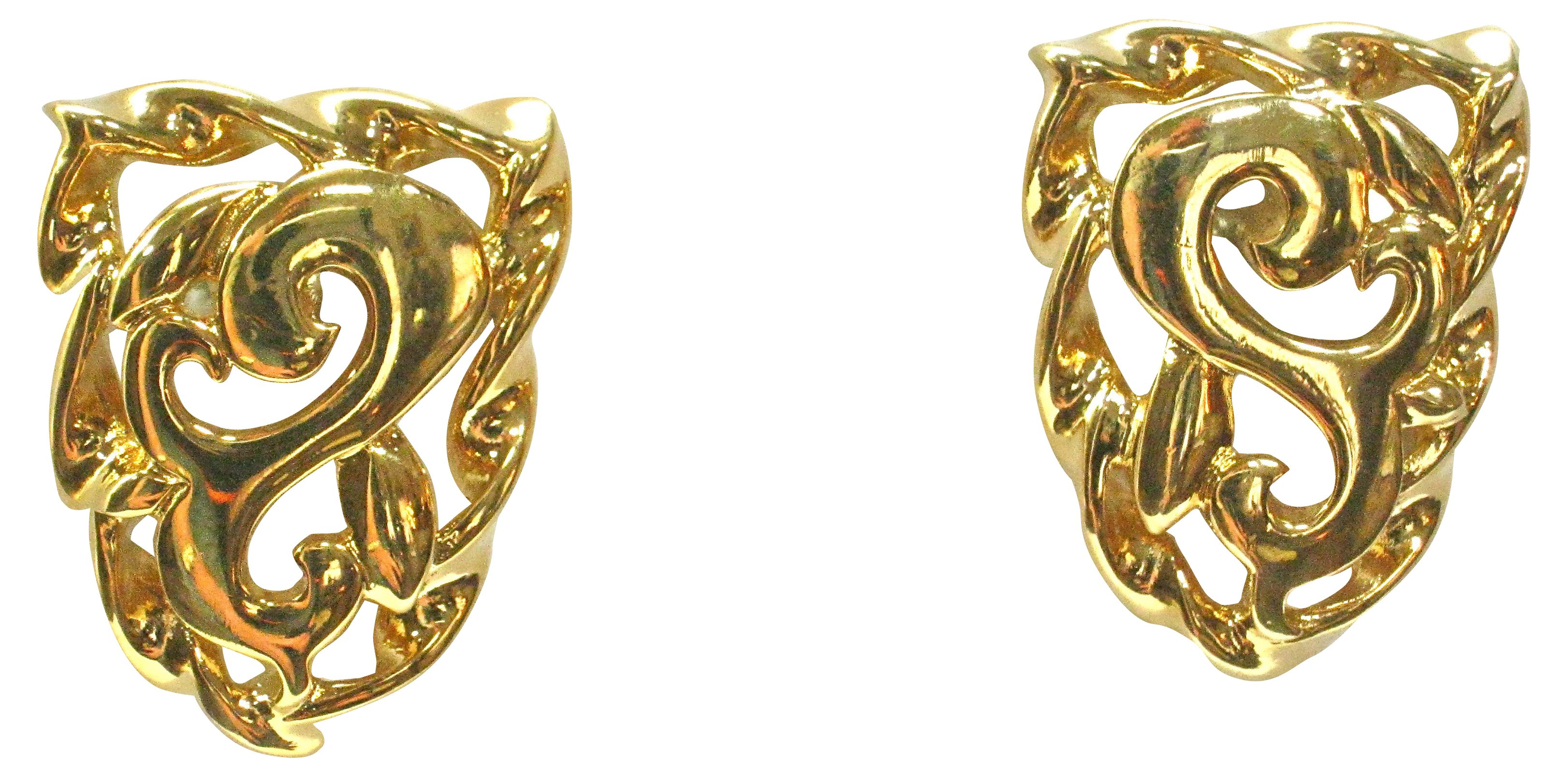 Givenchy Gold Plated Crest Earrings~P77212045