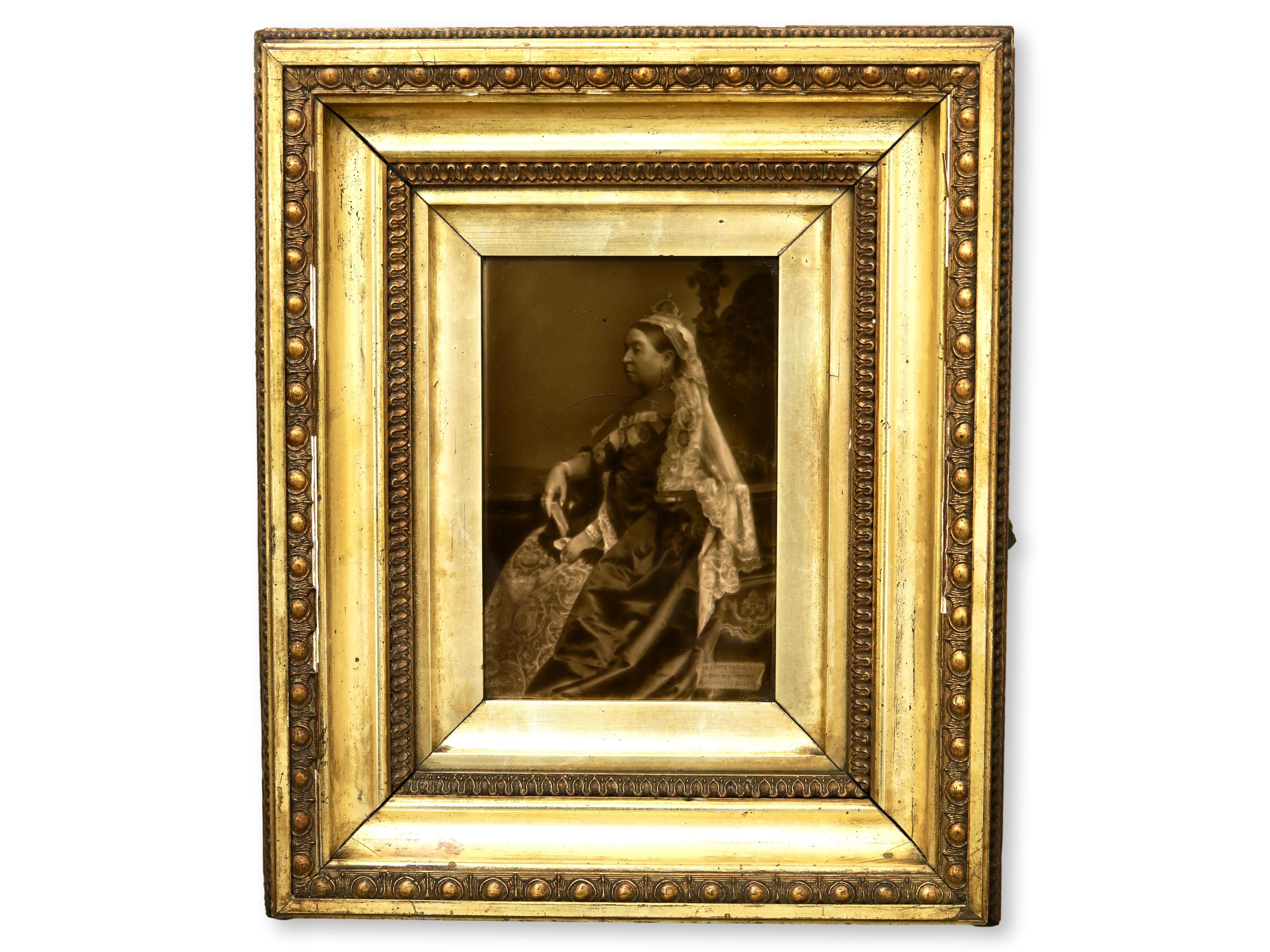 Queen Victoria Sepia Photo Tile, 1897~P77663819