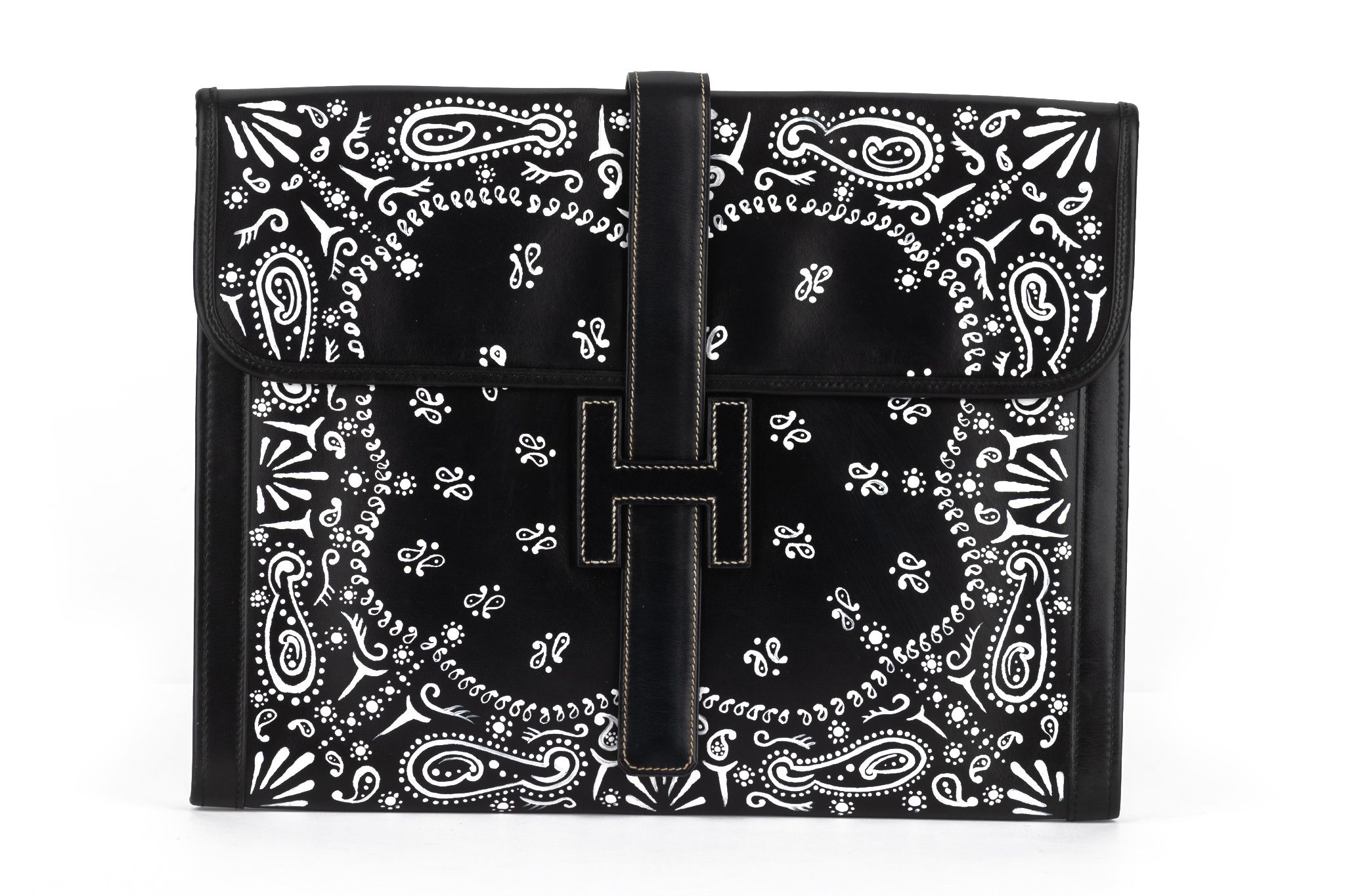 Hermès Black Box Jige Clutch Bandana Bag~P77731524